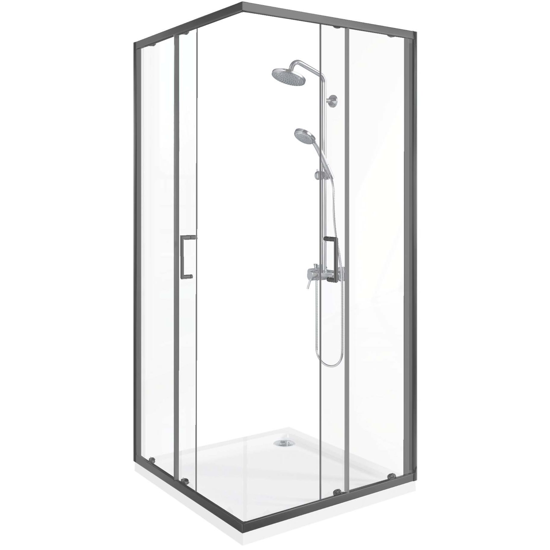 Душевой уголок Good Door Lite CR Gun Metall