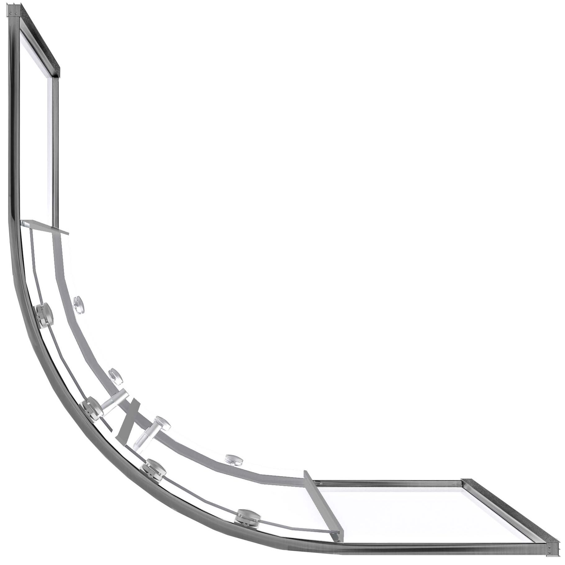 Душевой уголок Good Door Lite R Gun Metall