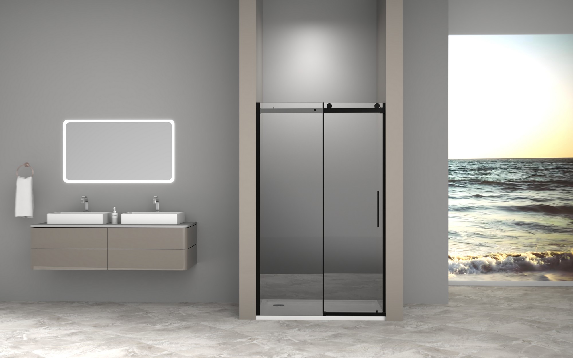 Душевая дверь Good Door Galaxy New WTW Black