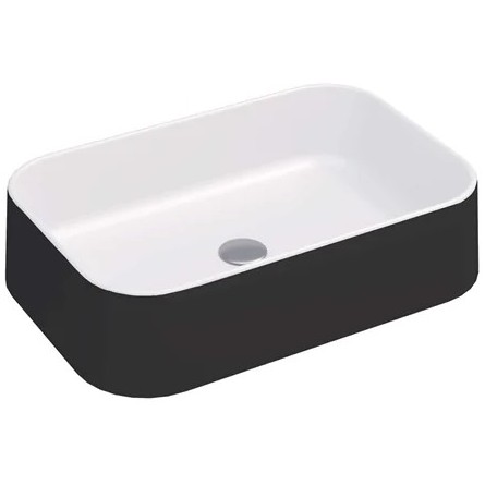 Раковина Good Door Solid Surface Тиас 60x40 черная