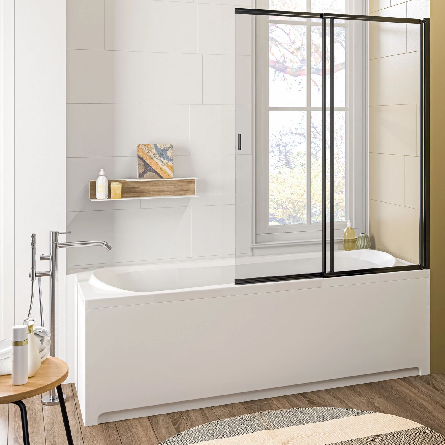 Шторка на ванну Good Door Screen SL-100-C-В