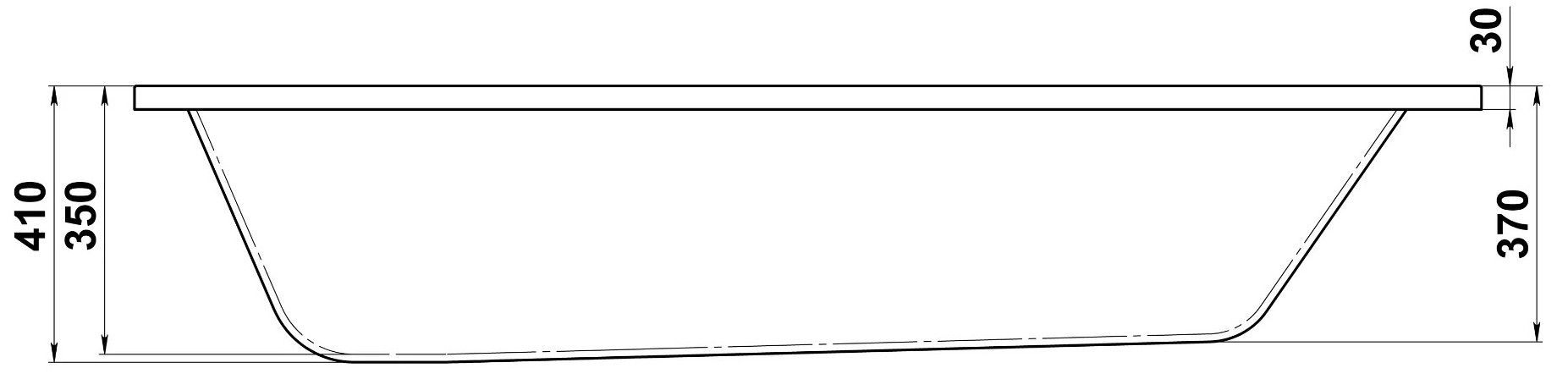 Акриловая ванна BAS Лира 170x70