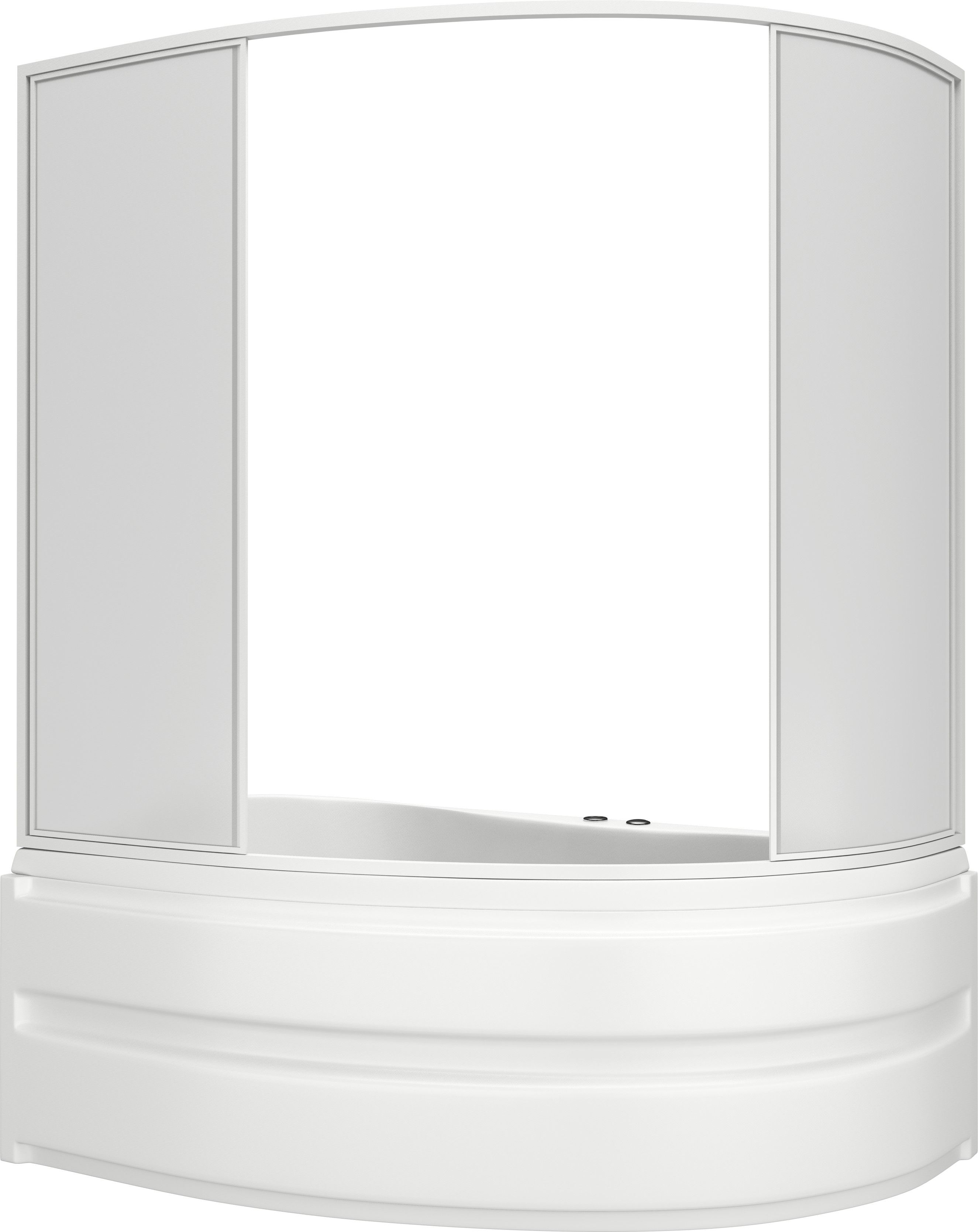 Шторка для ванны BAS Сагра (4 створки стекло)