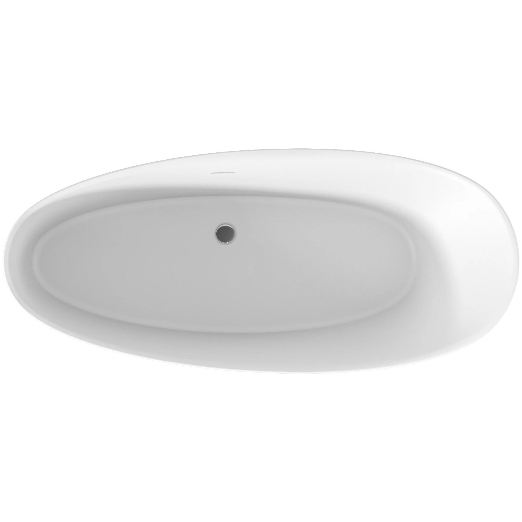 Ванна отдельностоящая BAS Иннова 170x75 белый матовый Solid Surface