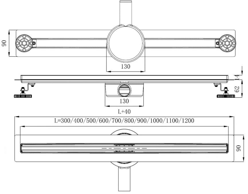 Трап Linear (Slim) с комбинированным затвором Good Door