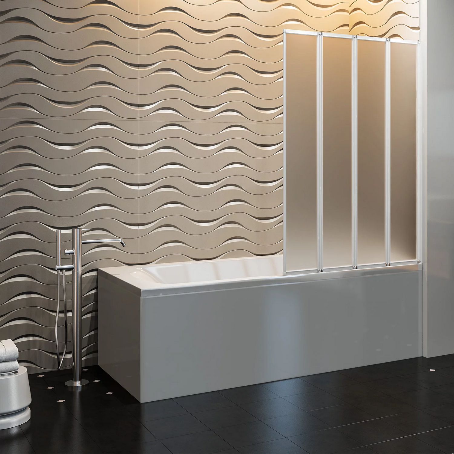 Шторка на ванну Good Door Screen GR4-100-G-WE