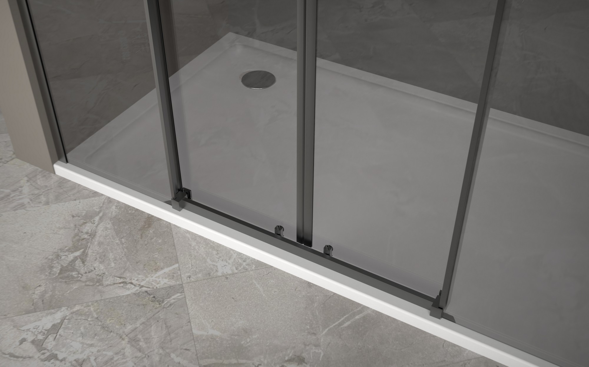 Душевая дверь Good Door Galaxy New WTW-TD Black