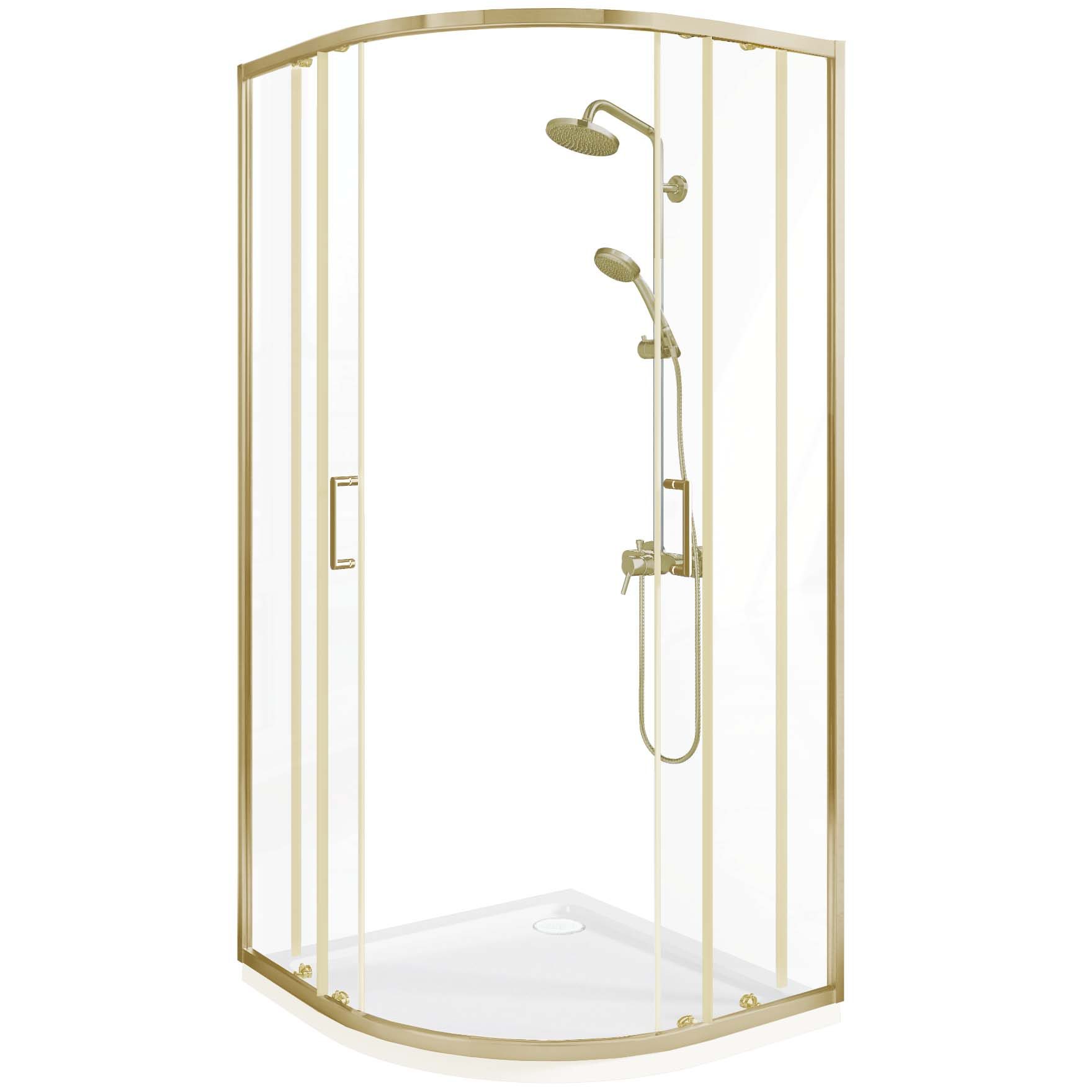 Душевой уголок Good Door Lite R Brushed Gold