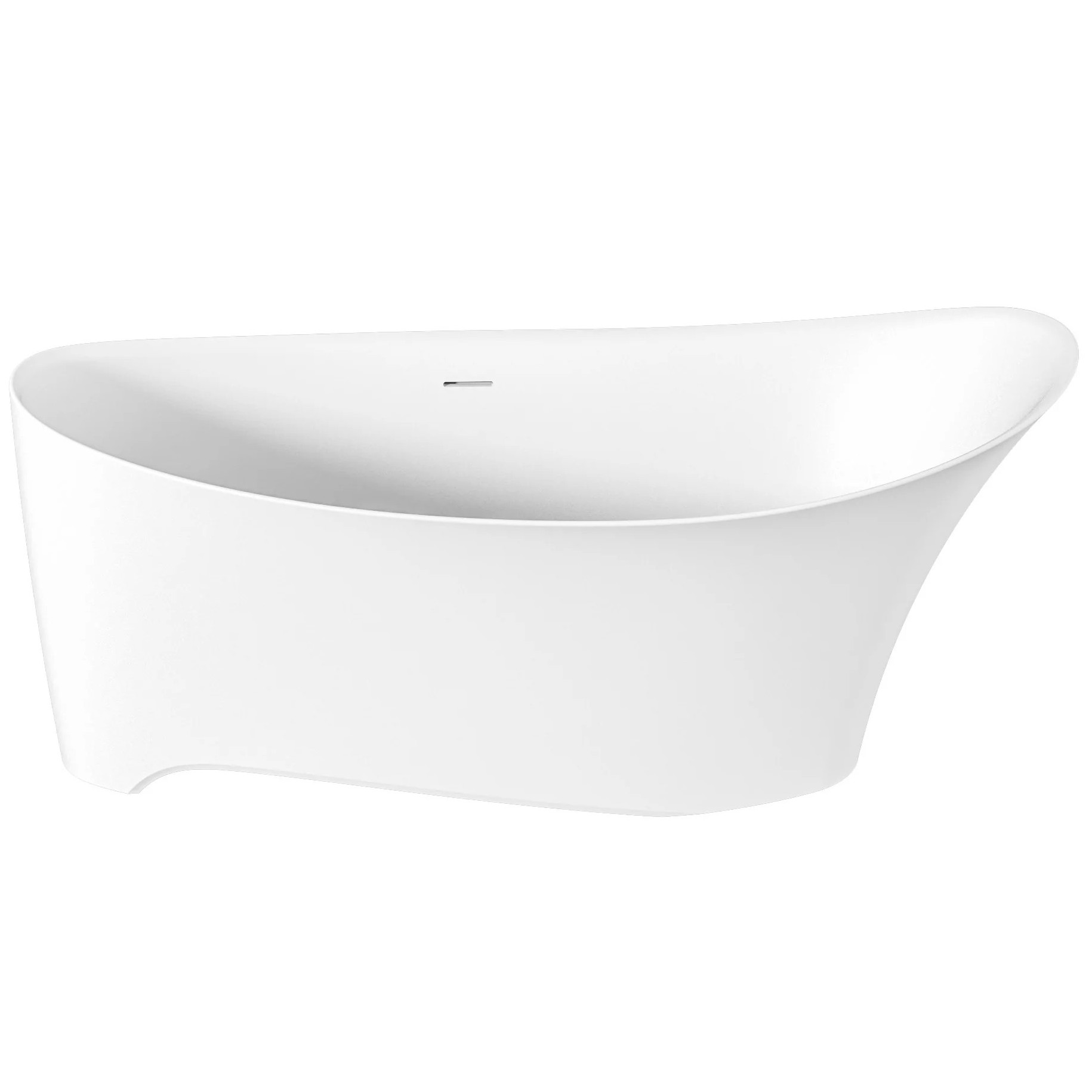 Ванна отдельностоящая BAS Иннова 170x75 белый матовый Solid Surface