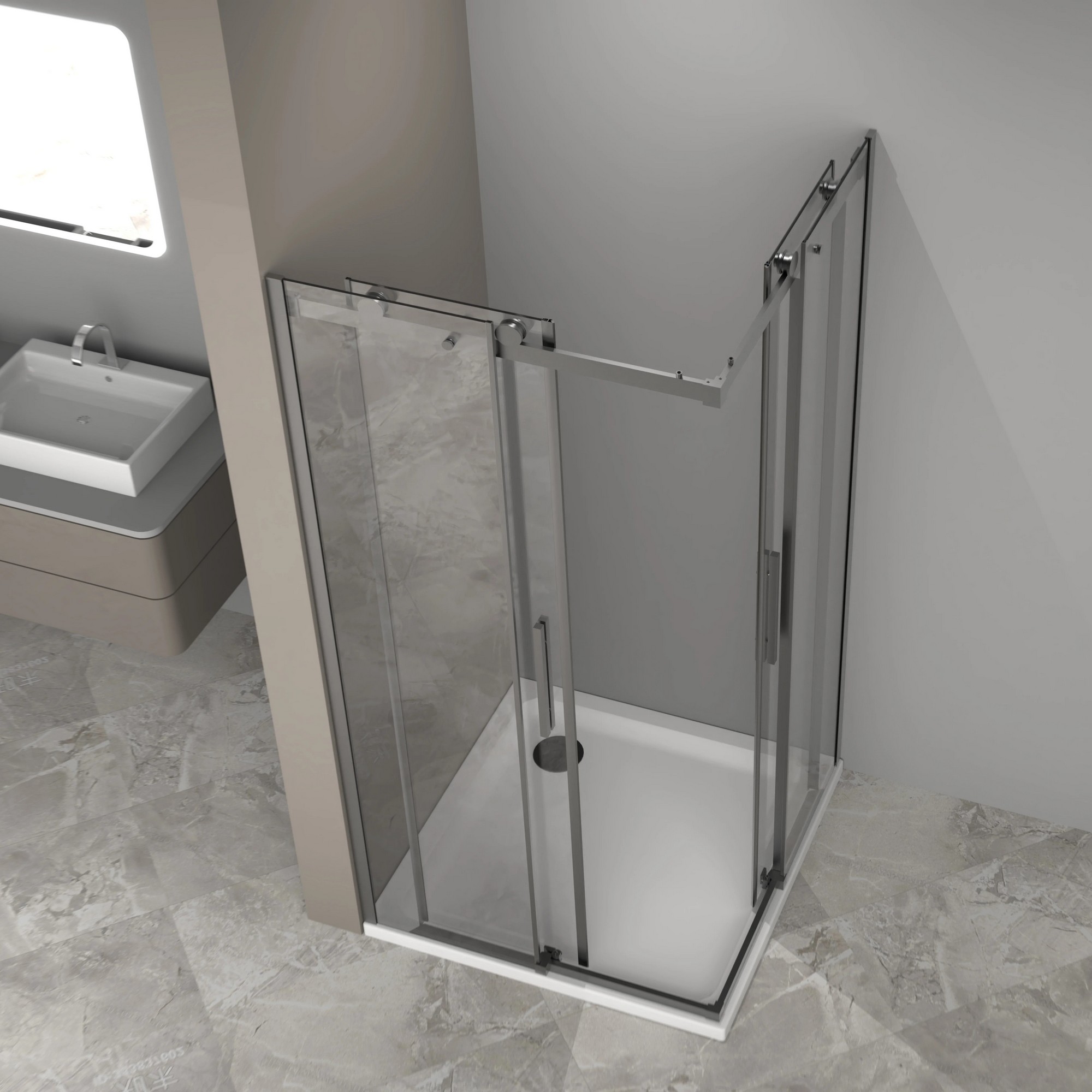 Душевой уголок Good Door Galaxy New CR Black