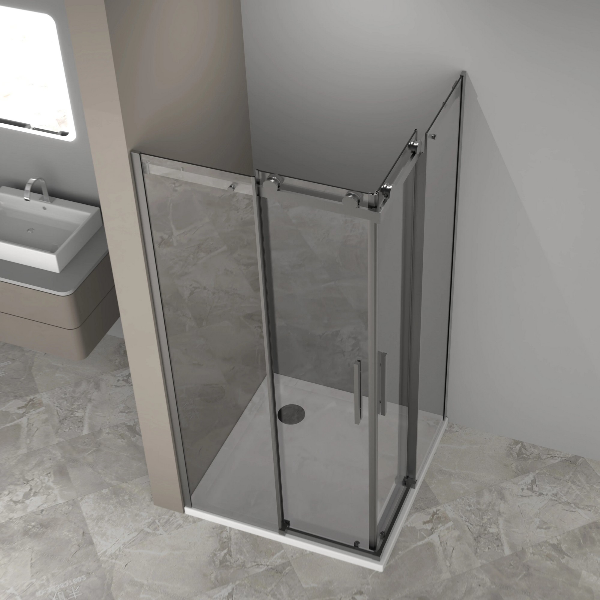Душевой уголок Good Door Galaxy New CR Black