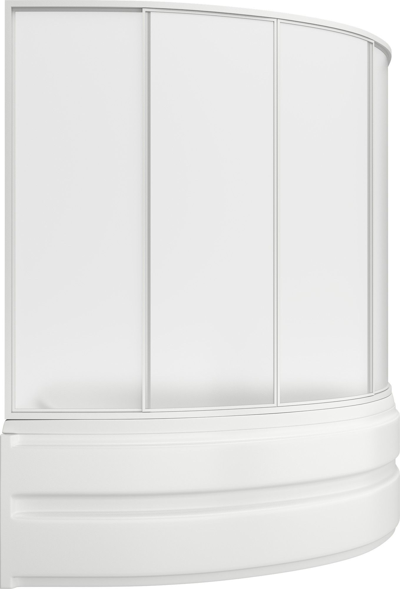 Шторка для ванны BAS Сагра (4 створки стекло)