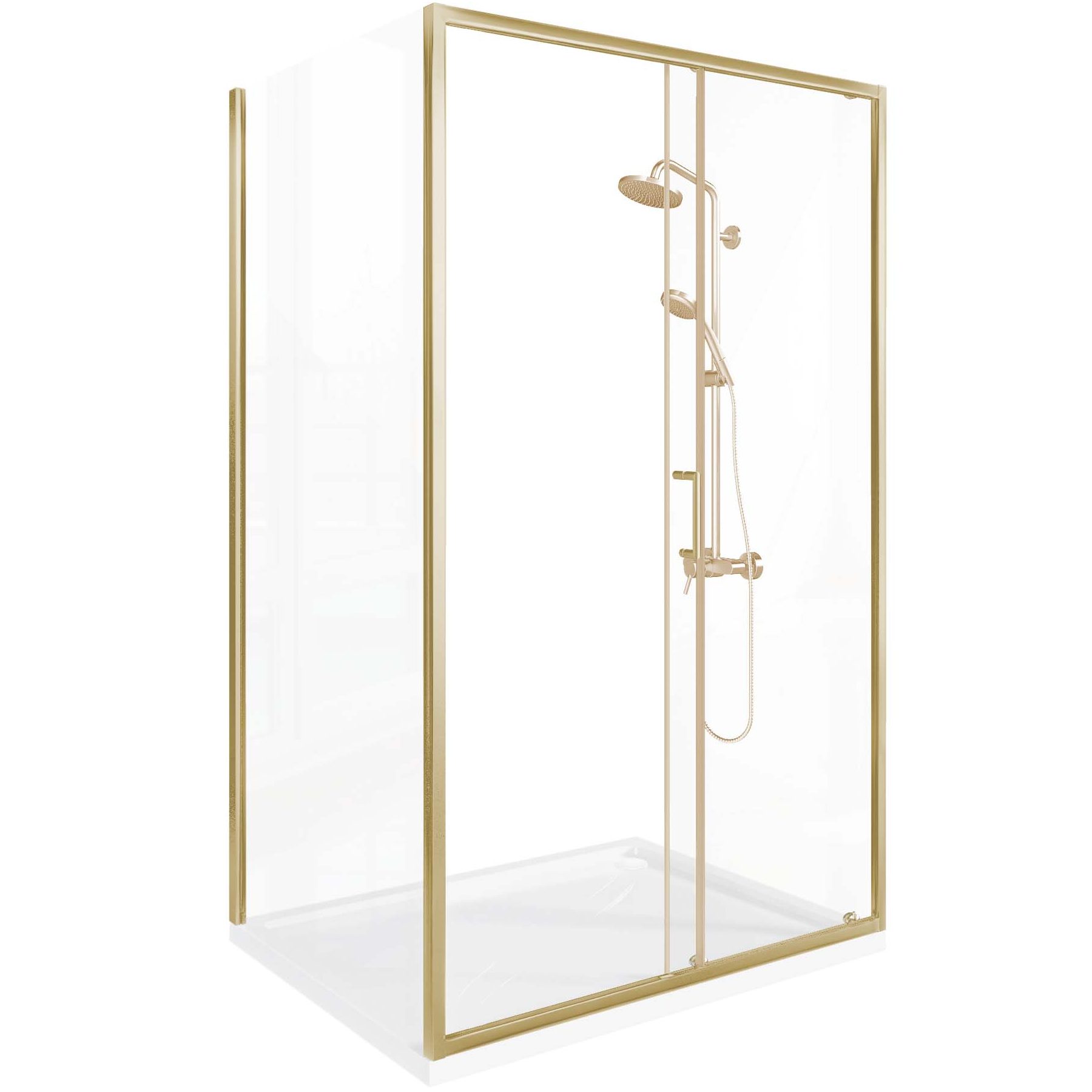 Душевой уголок Good Door Lite WTW+SP Brushed Gold