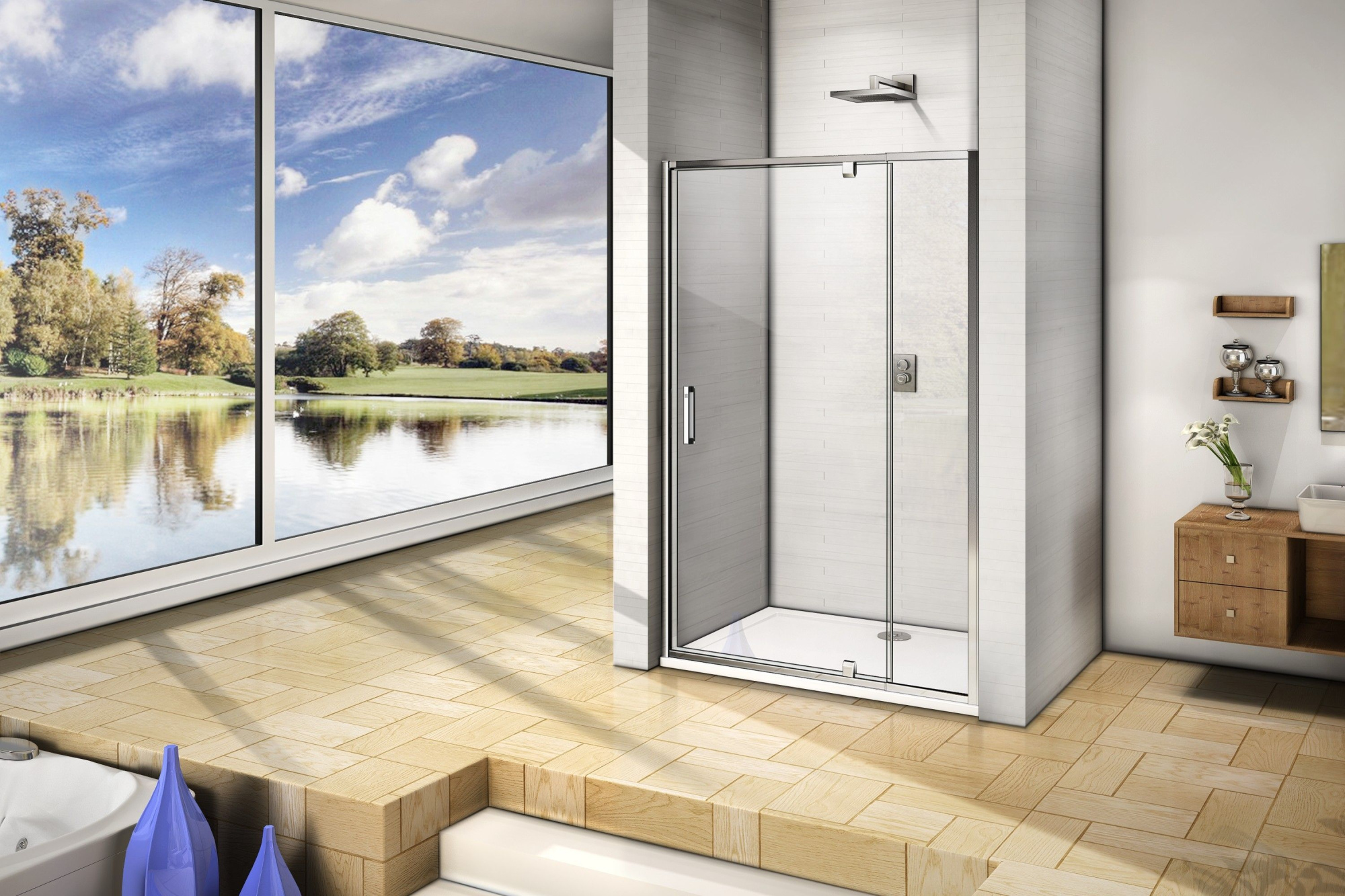 Душевая дверь Good Door Orion WTW-PD-120-C-CH, ОР00020