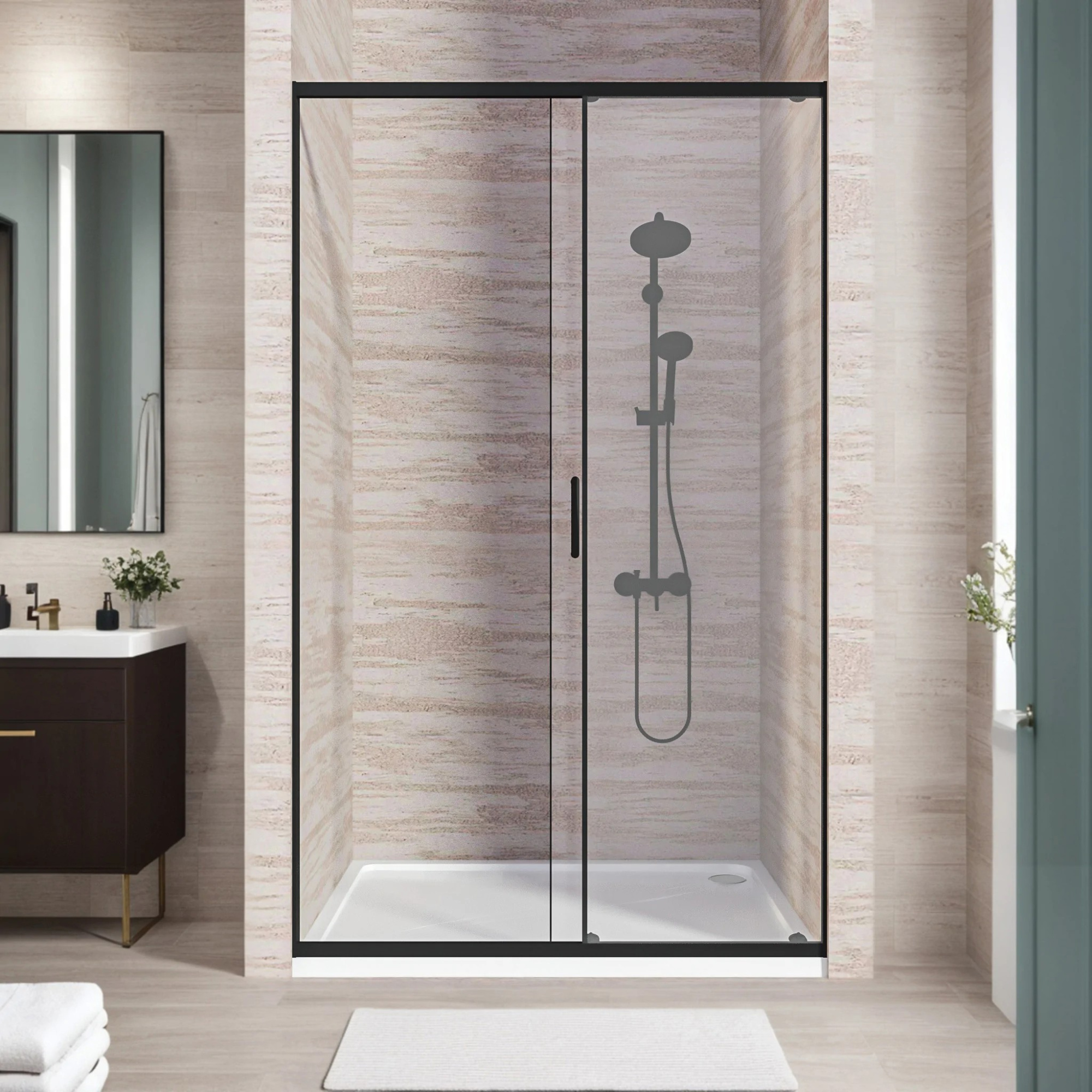 Душевая дверь Good Door Lite WTW Black