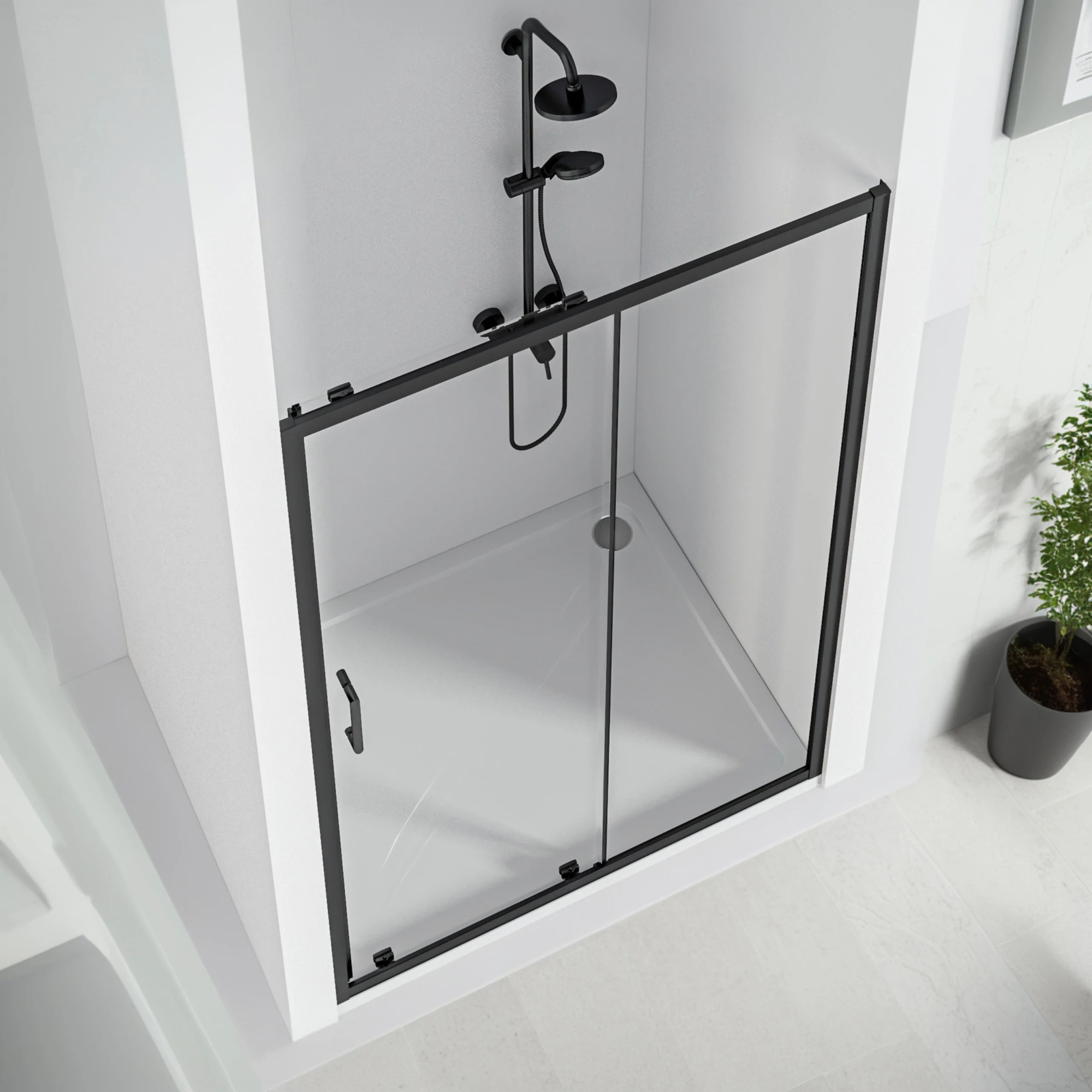 Душевая дверь Good Door Cube WTW Black