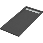 Мраморный душевой поддон Good Door Stella 100x70 черный, ЛП00155