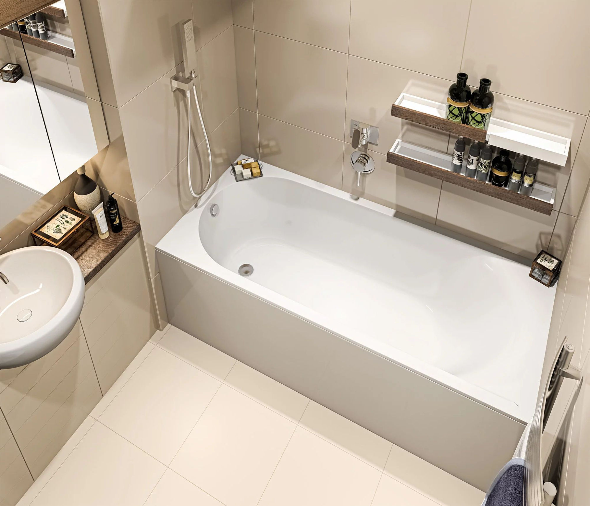 Мраморная ванна BAS Афина