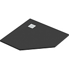 Мраморный душевой поддон Good Door Essentia PNT черный 100x100, ЛП00277