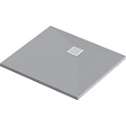 Мраморный душевой поддон Good Door Essentia 2 серый 100x80, ЛП00219