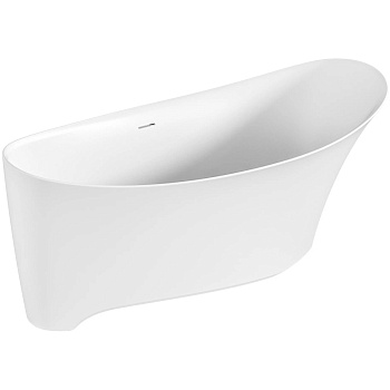 Ванна отдельностоящая BAS Иннова 170x75 белый матовый Solid Surface