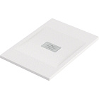 Мраморный душевой поддон Good Door Flow 100x70 белый, ЛП00111