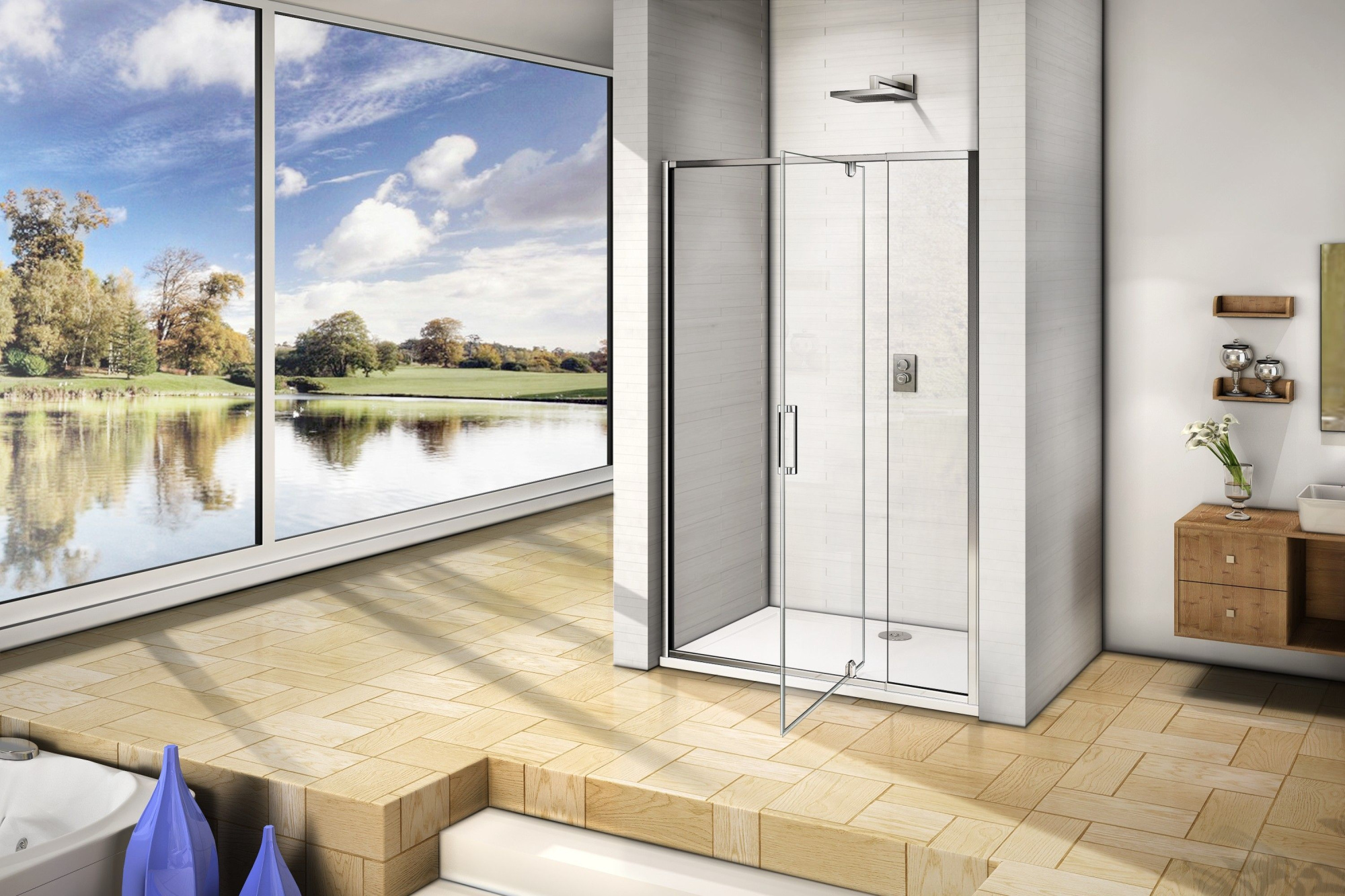 Душевая дверь Good Door Orion WTW-PD-120-C-CH, ОР00020